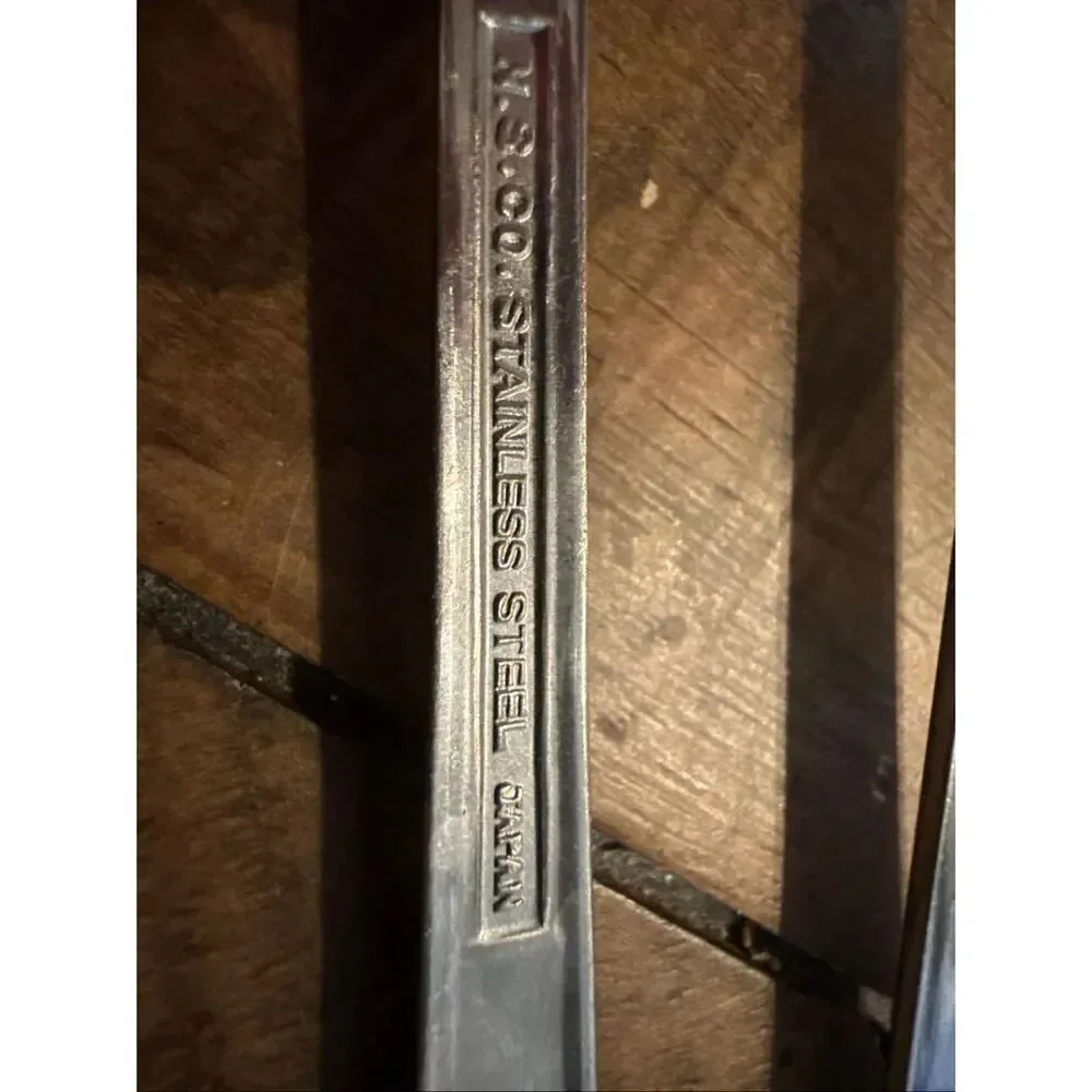 Vintage National Silver Company Appetizer Fork & Spoon Set Of 3 Stainless Steel